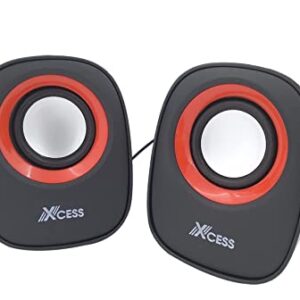 2.0 USB Speaker Xcess XS242 USB Powered Multimedia Speaker - Black
